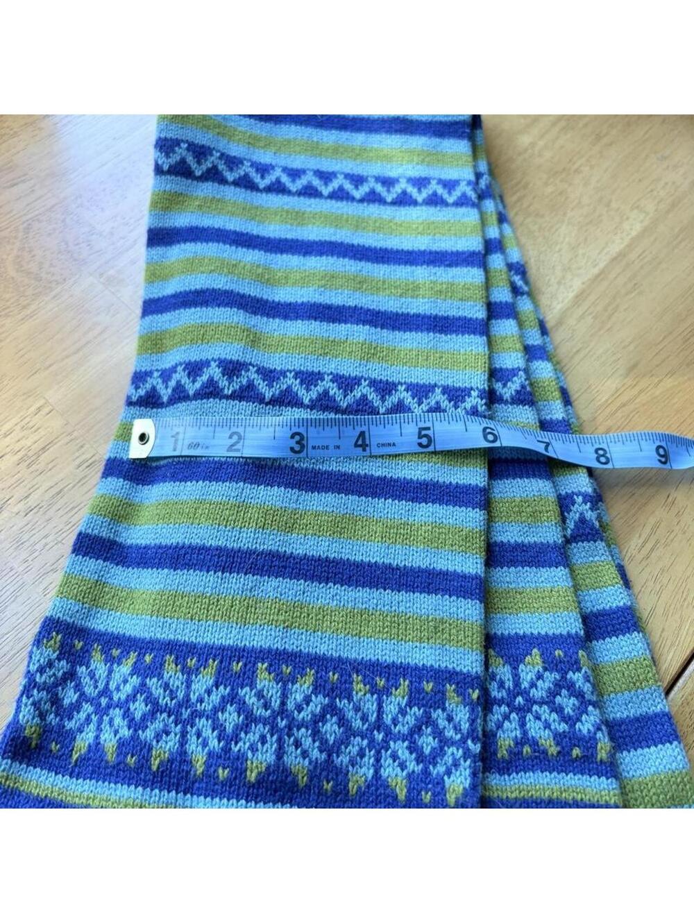 winter scarf stripe knit cozy